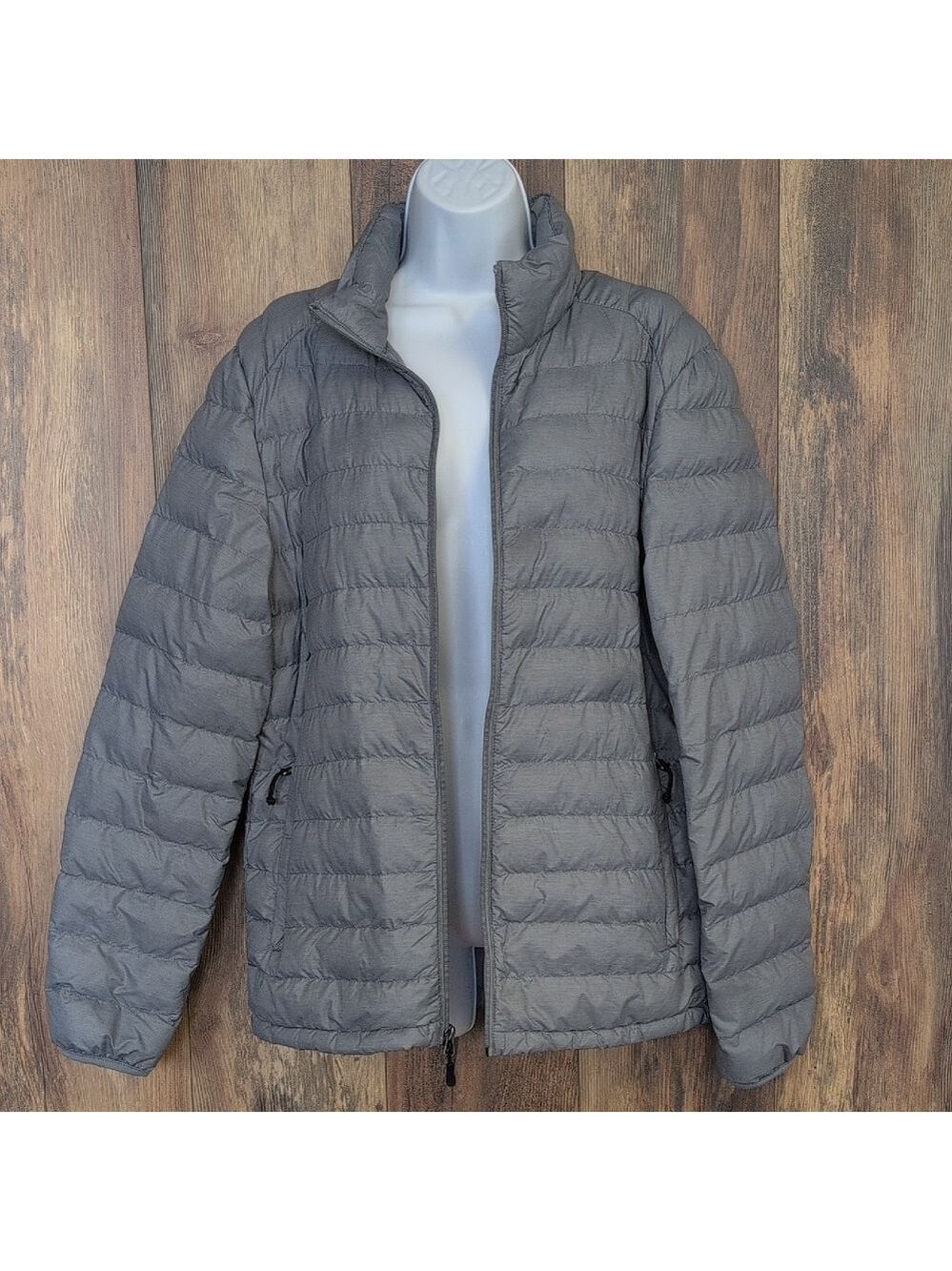 Heat Keep Women's Gray Puffer Jacket S                            F153